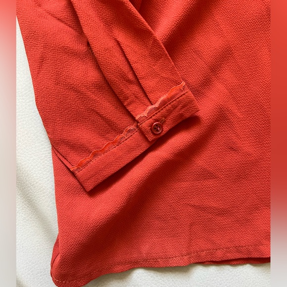 La Petite Étoile Burnt Orange Button Down - Picture 3 of 7